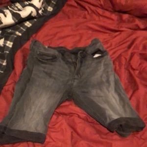 Hollister skinny jean shorts